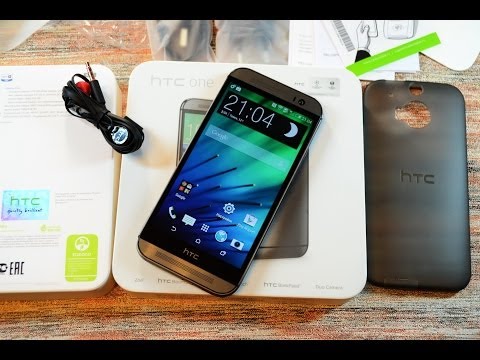 Видео: Распаковка HTC One (M8), демонстрация чехла и первое включение (unboxing)