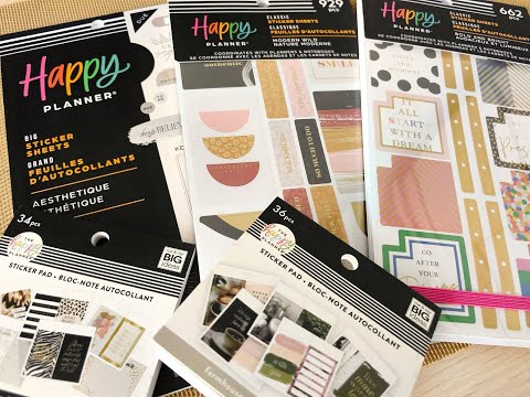 Видео: Стикербуки Happy Planner, ч.1