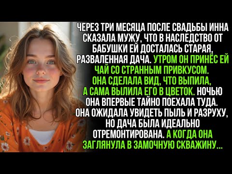 Видео: Инна сказала мужу, что унаследовала лишь старую дачу. Утром он принёс ей чай со странным привкусом …