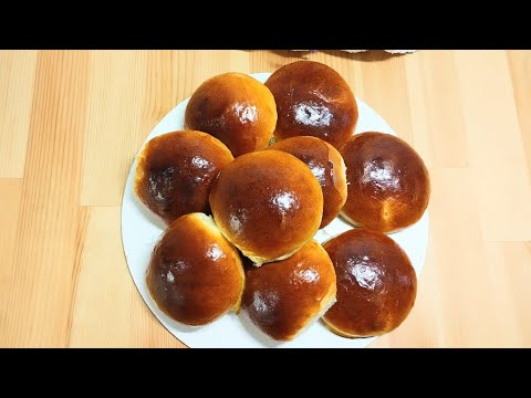 Видео: Очень вкусные и не сложные пышные сдобные булочки👍👍👍🔥🔥🔥🔥