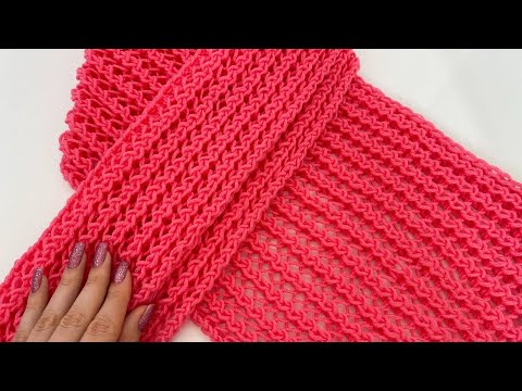 Видео: ВЯЗАНИЕ ШАРФА ПОШАГОВО
