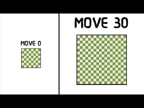 Видео: Растущая шахматная доска