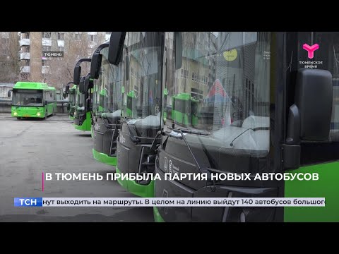 Видео: В Тюмень прибыла партия новых автобусов