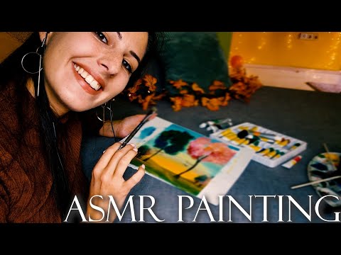 Видео: АСМР Рисуване с Акрилни и Акварелни Бои 🎨Есенна Картина🍂 ASMR PAINTING ON A CANVAS & RAMBLE 🍂 Autumn