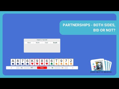 Видео: Мост Джоан Баттс - Партнерства: Обе стороны - делают ставку или нет?