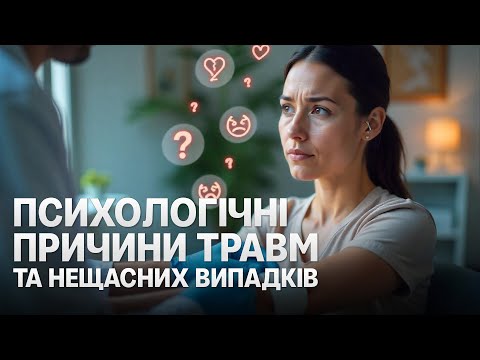 Видео: Травми — не випадковість! Психосоматика травм та нещасних випадків