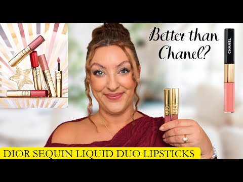 Видео: Жидкие помады с пайетками DIOR SEQUIN DUO | Не сравнится с Chanel?