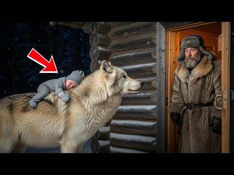 Видео: Белая волчица принесла младенца за помощью — то, что сделал потом охотник, шокирует