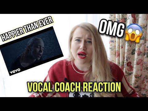 Видео: ПРОСТО РАЗРЫВ! Billie Eilish - Happier Than Ever | Реакция вокального тренера