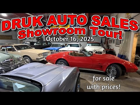 Видео: КЛАССИЧЕСКИЕ АВТОМОБИЛИ НА ПРОДАЖУ!! Druk Auto Sales 10 16 2025 - маслкары - классические автомоб...