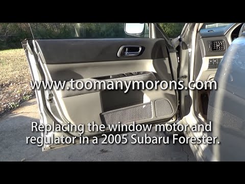 Видео: Ремонт электродвигателя стеклоподъемника и регулятора Subaru Forester 2005 года