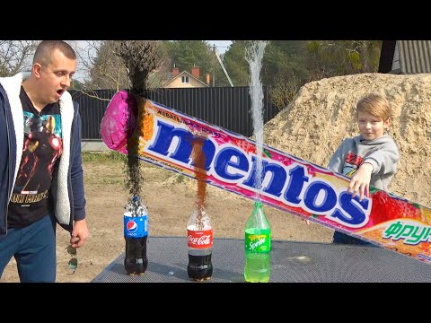 Видео: Саша и Коля ПРОВЕРЯЮТ ФРУКТОВЫЙ МЕНТОС