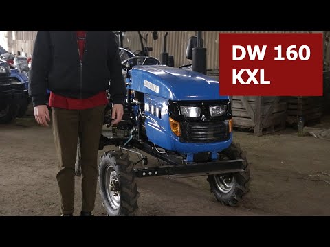 Видео: Мототрактор для тех, кому не хватает места за рулём / DW 160 KXL
