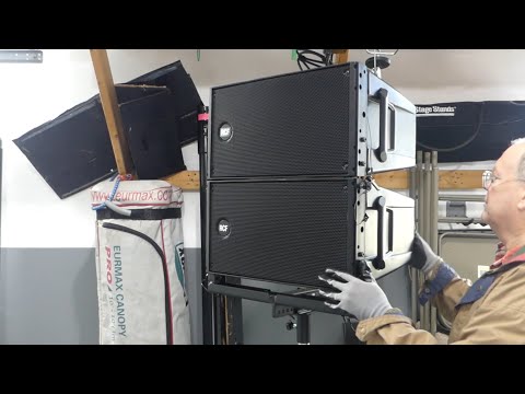 Видео: Тестирование рамы для крепления акустической системы на стойке RCF FL-B LGT HDL (комплект) с наши...