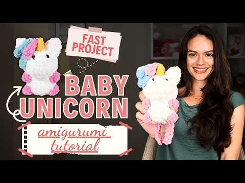 Видео: Бесплатный мастер-класс по созданию амигуруми для малыша-единорога