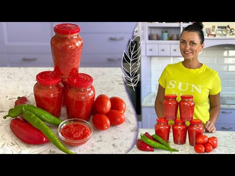 Видео: ДОМАШНЯЯ АДЖИКА без варки🌶️🍅 ПРОВЕРЕННЫЙ РЕЦЕПТ ☝️ Готовим вкусную сырую аджику с Лизой Глинской 😉