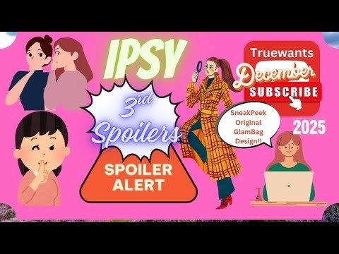 Видео: IPSY, декабрь 2025 г.: 3-й спойлер и презентация оригинального дизайна гламурной сумки | Полная и...