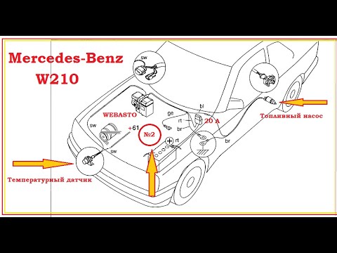 Видео: Система запуска Webasto на Mercedes W210