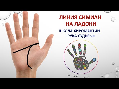 Видео: Линия Симиан на ладони. Срощенные линии Головы и Сердца. #Хиромантия