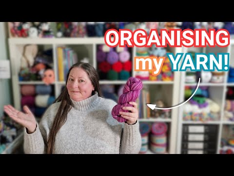 Видео: Организация хранения пряжи и преображение комнаты для рукоделия | Идеи для хранения пряжи + обнов...