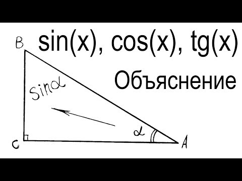 Видео: Что такое синус, косинус, тангенс и котангенс объяснение