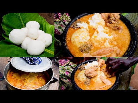 Видео: Еда африканской деревни || Как приготовить настоящий деревенский суп с арахисовым маслом и рисовы...