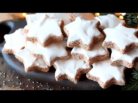 Видео: РОЖДЕСТВЕНСКАЯ ВЫПЕЧКА! ZIMTSTERNE ЗВЁЗДОЧКИ с Корицей! Без МАСЛА и МУКИ! Традиционное ПЕЧЕНЬЕ