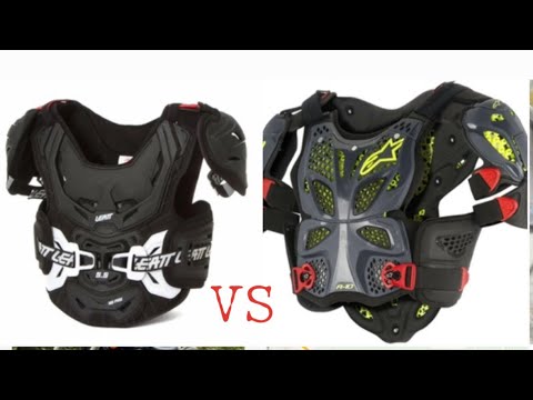 Видео: Leatt 5.5 HD PRO vs Alpinestars A10  full chest protector сравнение защит тела