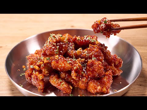 Видео: KOREAN SWEET CHILI CHICKEN : Самое вкусное куриное блюдо в мире : Jinny's Kitchen