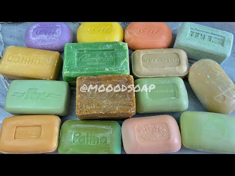 Видео: ASMR vintage soaps | Резка ретро мыла | Cutting dry retro soaps | Carving soaps | No talking