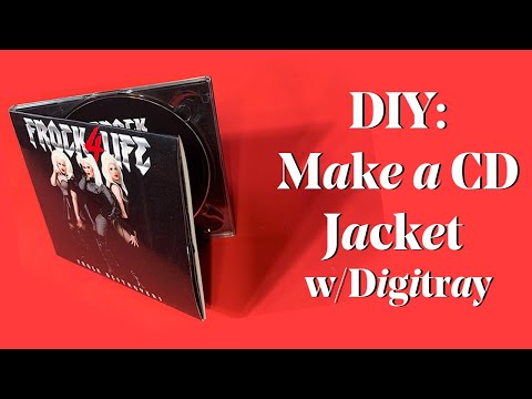 Видео: Сделай сам: как сделать обложку для CD с пластиковой вставкой для цифрового лотка (шаблоны включены)