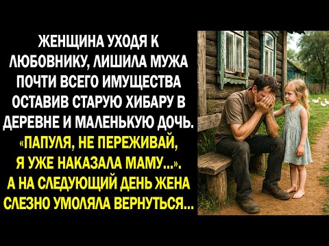 Видео: «Папуля, не переживай, я уже наказала маму…» Женщина уходя к любовнику, лишила мужа всего...