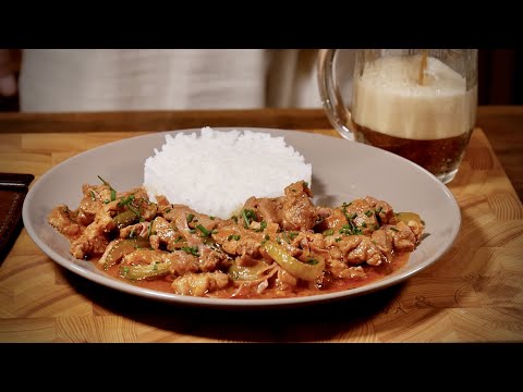 Видео: Отличное тушеное пиво! (Hentes tokány)