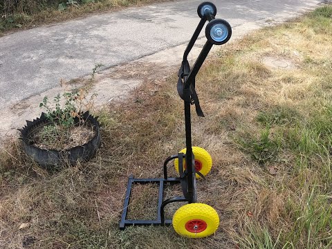 Видео: ТЕЛЕЖКА ДЛЯ ПЕРЕВОЗКИ ЛОДКИ ПВХ PVC BOAT TROLLEY