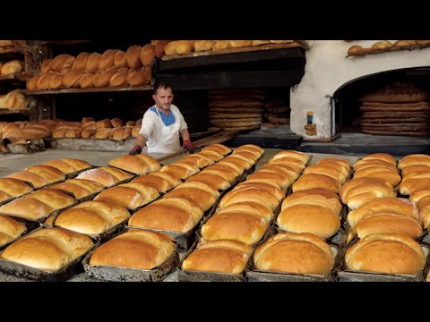 Видео: Экстремальный турецкий хлеб! Легендарный большой, закваска и не черствый!