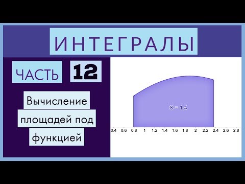 Видео: Интегралы №12 Вычисление площадей