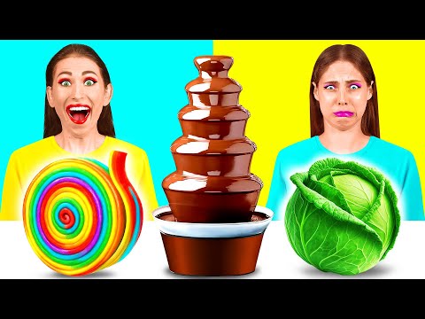 Видео: Шоколадный Фонтан Челлендж | Удивительные Кулинарные Лайфхаки от Fun Teen