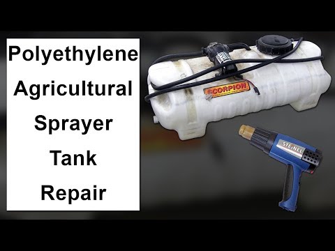 Видео: Как отремонтировать полиэтиленовый бак сельскохозяйственного опрыскивателя