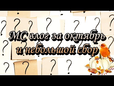 Видео: МС влог за октябрь 2022 + небольшой сбор прокладок