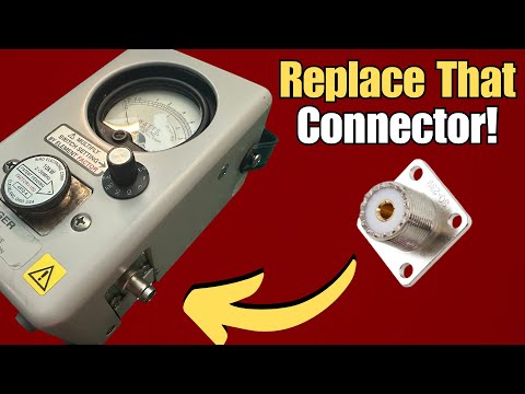 Видео: Замените коаксиальный разъем на вашем ваттметре Bird!