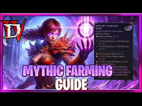 Видео: Diablo 4 Сезон 10 Мифический уникальный фарм Руководство Как получить Мифический в Diablo IV Сезо...