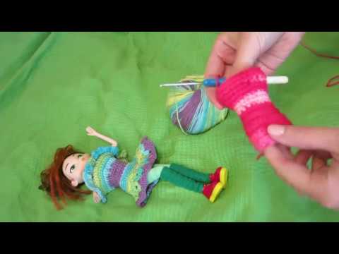 Видео: ОДЕЖДА ДЛЯ КУКЛЫ КРЮЧКОМ. ПЛАТЬЕ ДЛЯ МАШИ ИЗ СКАЗОЧНОГО ПАТРУЛЯ.