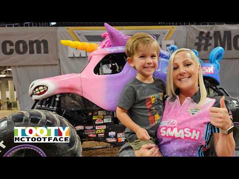 Видео: Впервые! Monster Jam в Остине + Pit Party!