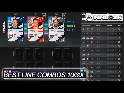 Видео: КАК СОБЕРИ ЛУЧШИЕ КОМБИНАЦИИ НОВОЙ ЛИНЕЙКИ! 10/30 I NHL 26 HUT