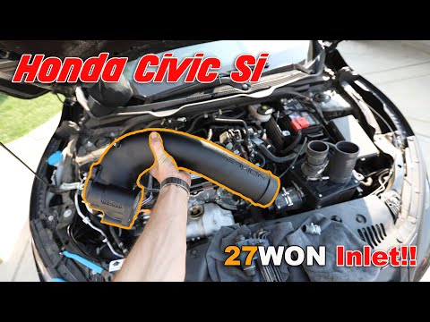 Видео: Civic Si 10-го поколения получает впускной патрубок турбонаддува 27WON!