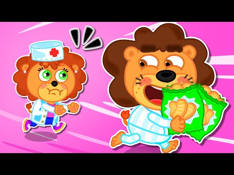 Видео: Левенятко. Батько злякався лікарів - Мультик для дітей | Lion Family