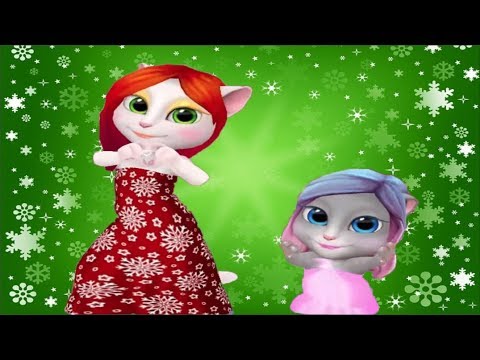 Видео: Моя Говорящая Анджела и её сестра ЗИМНИЙ БАЛ
