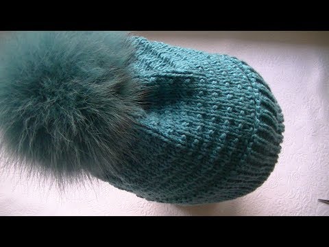 Видео: Вяжем  шапку "Тыковка" спицами.