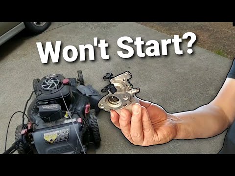 Видео: Газонокосилка Craftsman Platinum 7.25 не заводится — чистка и восстановление карбюратора Briggs &...