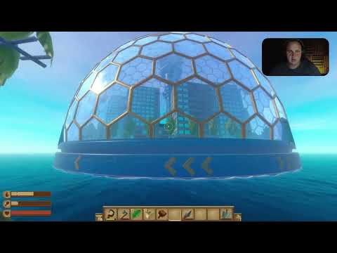 Видео: СТЪКЛЕН КУПОЛ "TANGAROA CITY" Part 1 | R-tin & Borko120 playing RAFT R-tinTV #11